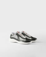 Sneakers Prada America's Cup en cuir verni et tissu technique